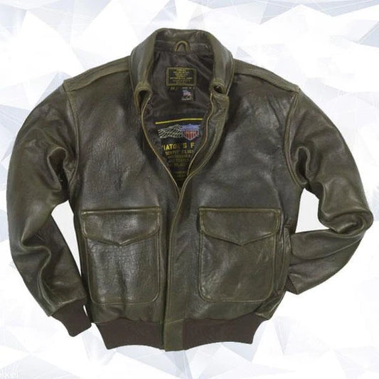 100 Mission A-2 Pilot Leather Jacket