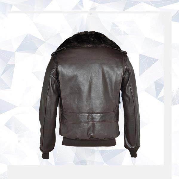 A-2 Mens Naked Cowhide Leather Flight Bomber Jacket