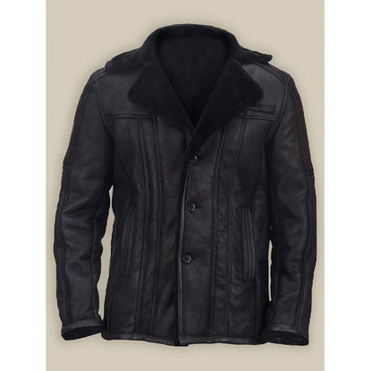 Aviator Mens B16 Shearling Leather Bomber Jacket