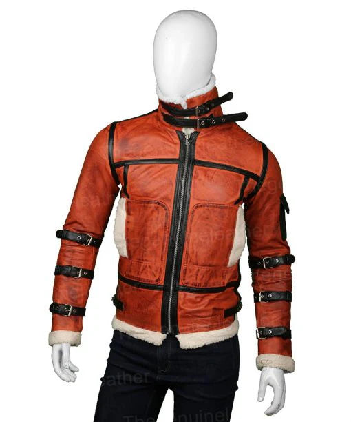 B6 RAF Aviator Waxed Leather Jacket