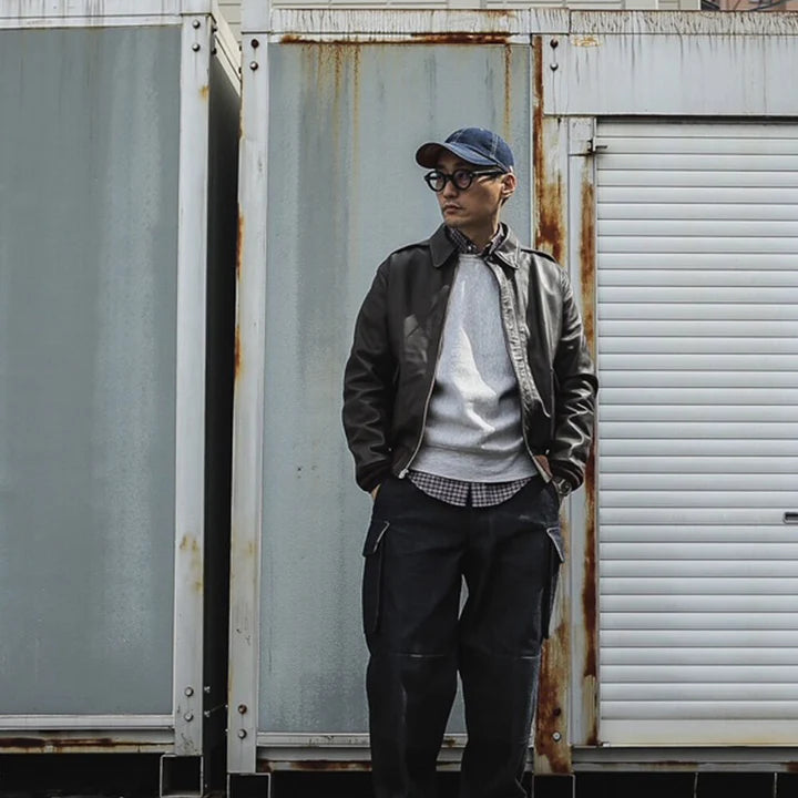 A2 Horseskin  Brown Flying Leather Bomber Jacket