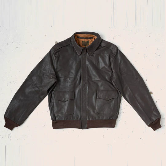 A2 Horseskin  Brown Flying Leather Bomber Jacket