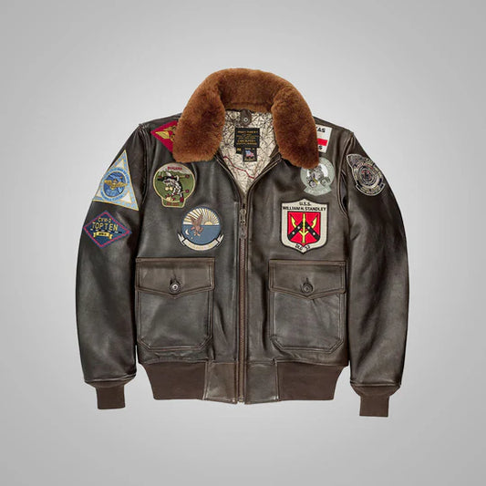 Top Gun Maverick G-1 Flight Leather Bomber Jacket