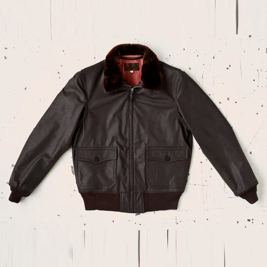 M-422A Goatskin Flight Leather Bomber Jacket