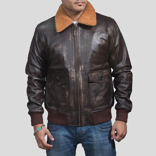 Kane Brown Lambskin Bomber Leather Jacket