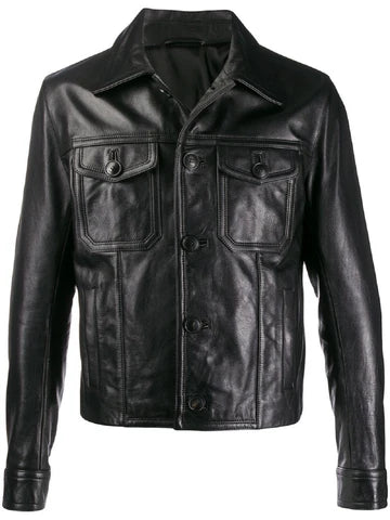 Black Leather Jacket for Men